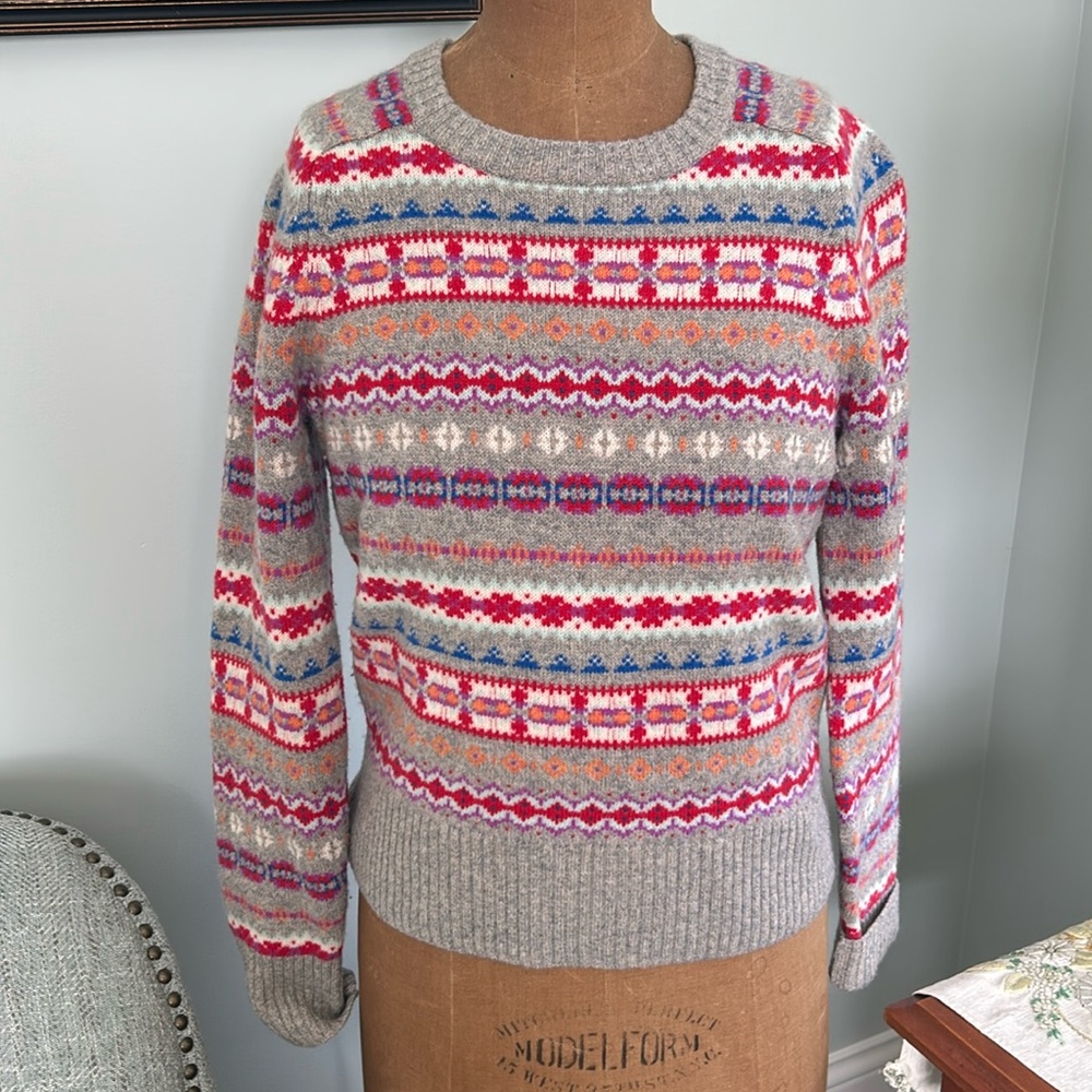 Gray wool sweater